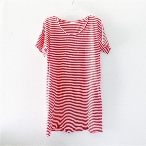Everlane The Cotton Striped Short Sleeve Tee Dress - Picture 6 of 7